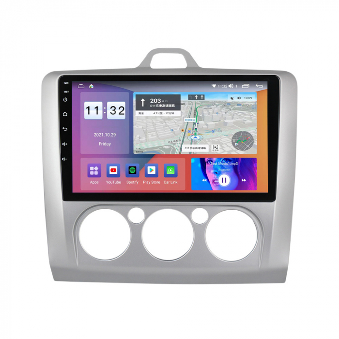 Navigatie Ford Focus din 2004 - 2011, 8GB RAM si 128GB ROM, Ecran QLED 9 inch, Android 14, Procesor Octacore, Slot sim 4G, Sunet DSP, Wireless Carplay si Android Auto, Camera Marsarier [3]
