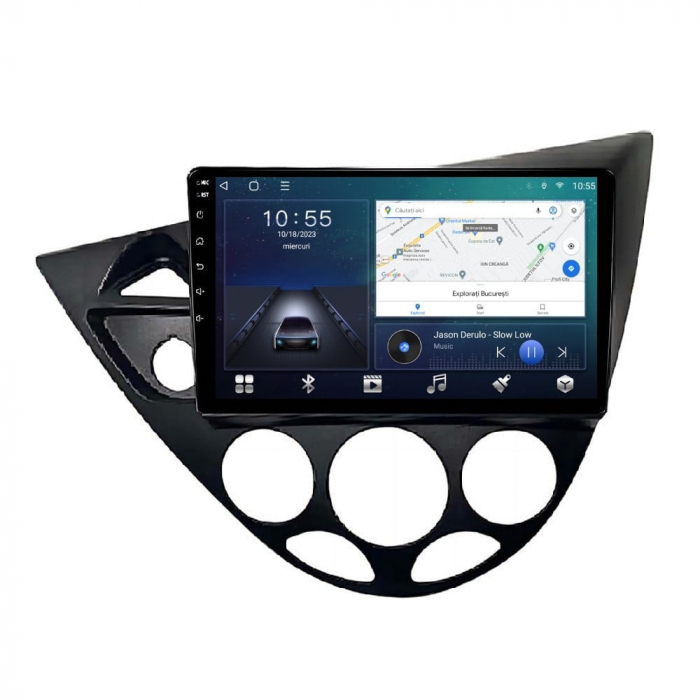 Navigatie Ford Focus Fiesta 1998-2004 4GB RAM , Procesor Quad Core , Wireless Carplay si Android auto , Display HD Touchscreen, Wi-Fi , Bluetooth, USB [2]