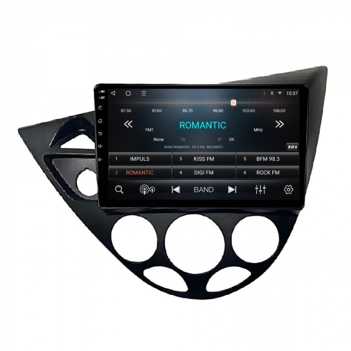Navigatie Ford Focus Fiesta 1998-2004 4GB RAM , Procesor Quad Core , Wireless Carplay si Android auto , Display HD Touchscreen, Wi-Fi , Bluetooth, USB [3]