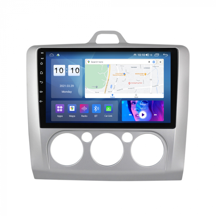 Navigatie Ford Focus mk2 din 2004-2011,  Android 14 , 4GB RAM, Octacore, Slot Sim 4G, DSP, GPS, Wi-FI, Carplay, Android Auto, USB, Bluetooth, Waze, Touchscreen, 9 inch [2]