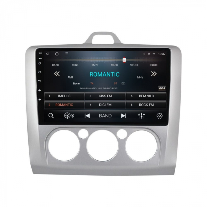 Navigatie Ford Focus mk2 din 2004-2011 Android 14 , 4GB RAM , Procesor Quad Core , Wireless Carplay si Android auto , Display HD Touchscreen, Wi-Fi , Bluetooth, USB [3]