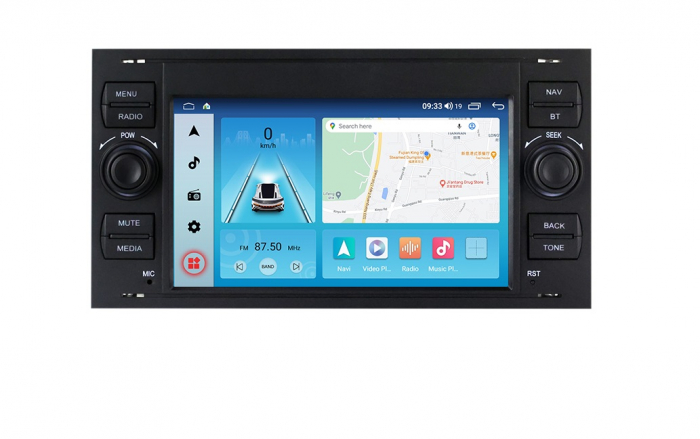 Navigatie Ford Focus Mondeo Transit Kuga Galaxy Fiesta C Max S Max, Wireless Carplay si Android Auto, 4GB RAM si 64GB ROM, Procesor Octacore, Slot sim 4G [5]