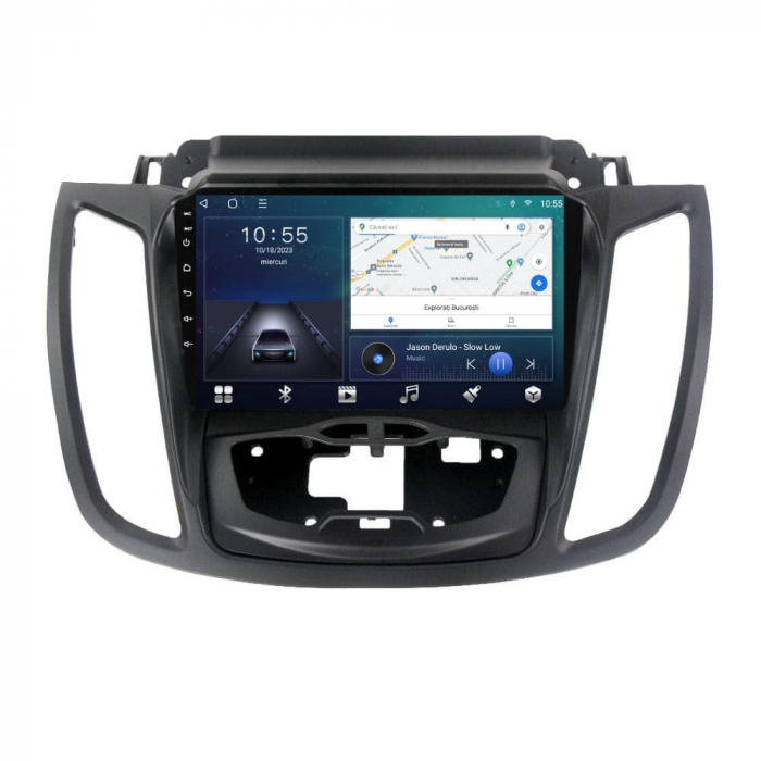 Navigatie Ford Kuga 2 din 2012-2020 Android 14 , 4GB RAM , Procesor Quad Core , Wireless Carplay si Android auto , Display HD Touchscreen, Wi-Fi , Bluetooth, USB [2]