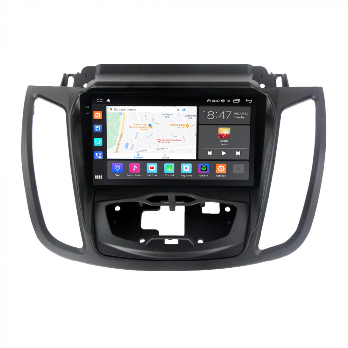 Navigatie Ford Kuga 2 din 2012-2020, Rezolutie 2K, Display QLED 9.5 inch, 4GB RAM si 64GB ROM, Android, Procesor Octacore, Slot sim 4G, Sunet DSP, Wireless Carplay si Android Auto, Camera Marsarier, U [4]