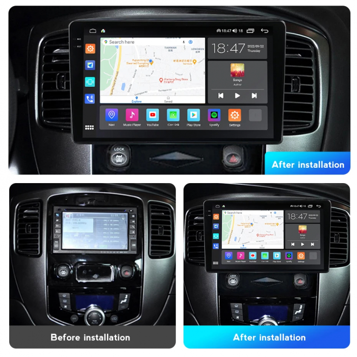 Navigatie Ford Kuga 2008-2010 Rezolutie 2K , 8GB RAM+128GB ROM QLED [3]