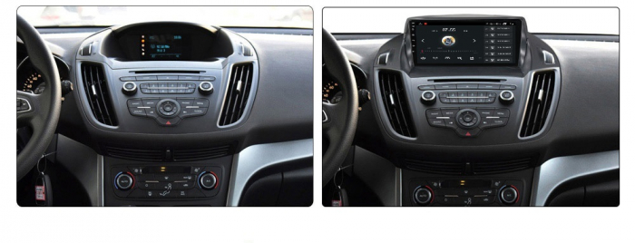 Navigatie Ford Kuga ( 2013 - 2017 ) , 4GB RAM si 64GB ROM, Ecran QLED 9 inch, Android 14, Procesor Octacore, Slot sim 4G, Sunet DSP, Wireless Carplay si Android Auto, Camera Marsarier [4]
