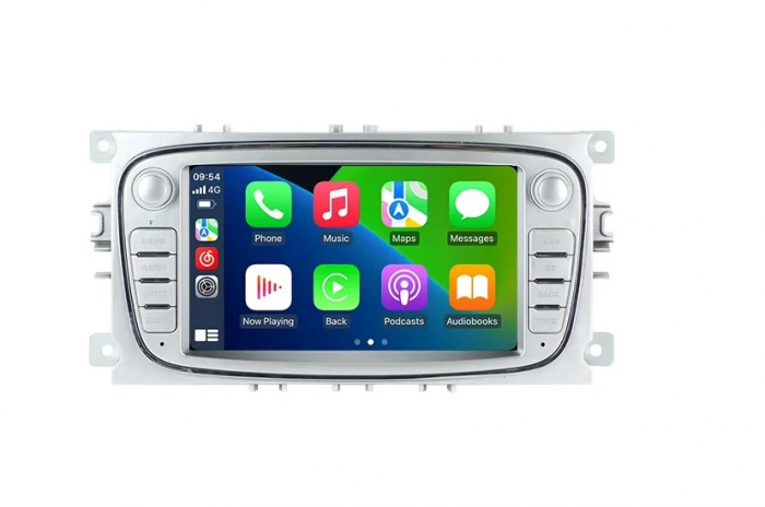 Navigatie Ford Kuga Fiesta Tourneo Connect Fusion Focus C-MAX S-MAX Transit Galaxy Mondeo, Android 14, Wireless Carplay si Android Auto, 2GB RAM si 32GB ROM, Display IPS 7 inch, Internet, Aplicatii, W [2]