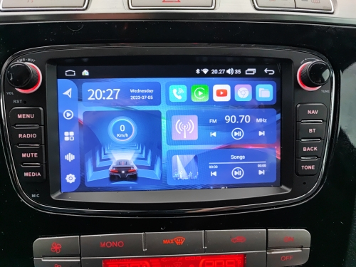 Navigatie Ford Kuga Fiesta Tourneo Connect Fusion Focus C-MAX S-MAX Transit Galaxy Mondeo, Android 14, Wireless Carplay si Android Auto, 2GB RAM si 32GB ROM, Display IPS 7 inch, Internet, Aplicatii, W [5]