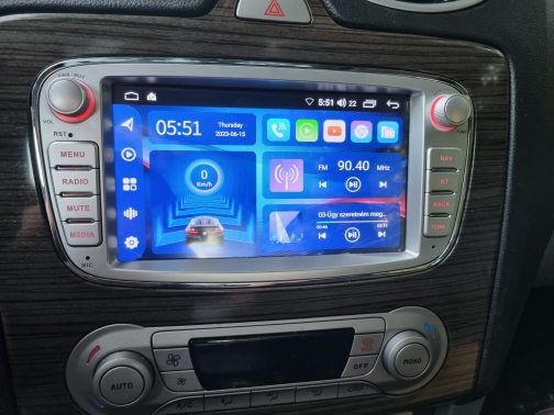 Navigatie Ford Kuga Fiesta Tourneo Connect Fusion Focus C-MAX S-MAX Transit Galaxy Mondeo, Android 14, Wireless Carplay si Android Auto, 2GB RAM si 32GB ROM, Display IPS 7 inch, Internet, Aplicatii, W [8]