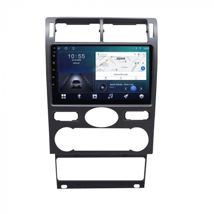 Navigatie Ford Mondeo din 2000-2007 Android 14 , 4GB RAM , Procesor Quad Core , Wireless Carplay si Android auto , Display HD Touchscreen, Wi-Fi , Bluetooth, USB [2]