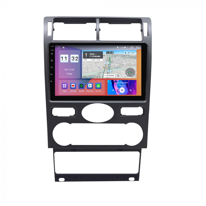 Navigatie Ford Mondeo din 2000-2007, Rezolutie 2K, Ecran QLED 9.5 inch, 8GB RAM si 128GB ROM, Android, Procesor Octacore, Slot sim 4G, Sunet DSP, Wireless Carplay [4]