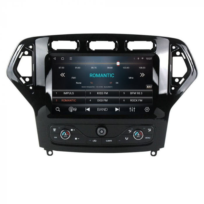 Navigatie Ford Mondeo din 2007-2011 Android 14 , 4GB RAM , Procesor Quad Core , Wireless Carplay si Android auto , Display HD Touchscreen, Wi-Fi , Bluetooth, USB [3]