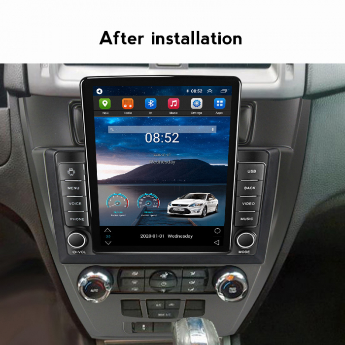 Navigatie Ford Mondeo Fusion 2009-2012 Ecran TESLA 9.7 inch, 8 GB RAM si 128 GB ROM, Android 15, Slot Sim 4G, Procesor Octa Core, Carplay Wireless si Android auto, Procesor Sunet Digital DSP [3]