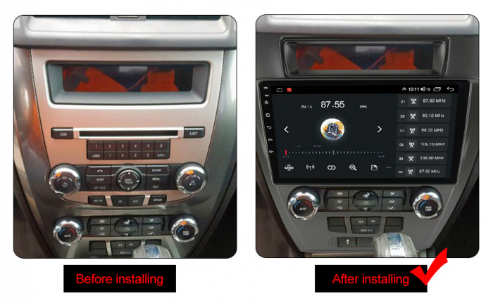 Navigatie Ford Mondeo Fusion 2009-2012 Android 14 , 1GB RAM Carplay [2]