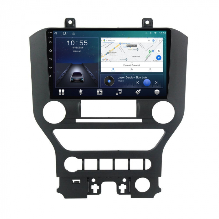 Navigatie Ford Mustang din 2014-2021 Android 14 , 4GB RAM , Procesor Quad Core , Wireless Carplay si Android auto , Display HD Touchscreen, Wi-Fi , Bluetooth, USB [2]