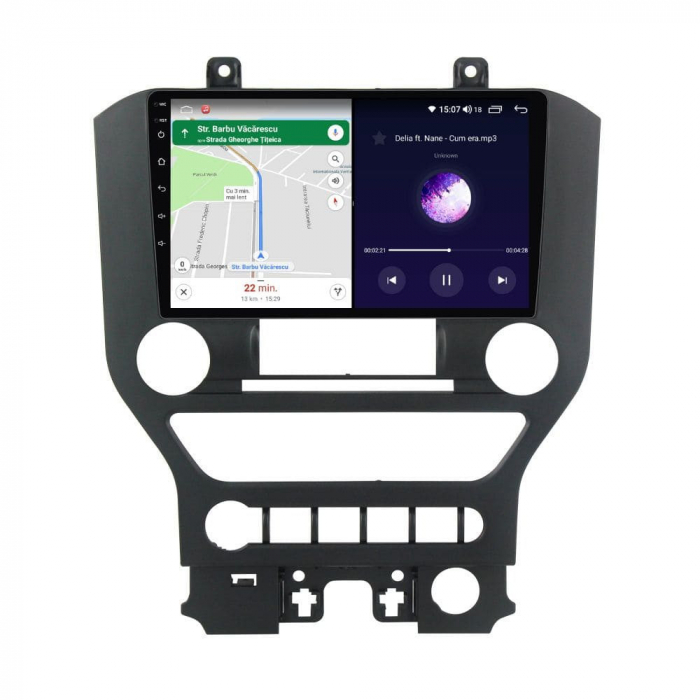 Navigatie Ford Mustang din 2014-2021 Android 14 , 4GB RAM , Procesor Quad Core , Wireless Carplay si Android auto , Display HD Touchscreen, Wi-Fi , Bluetooth, USB [4]