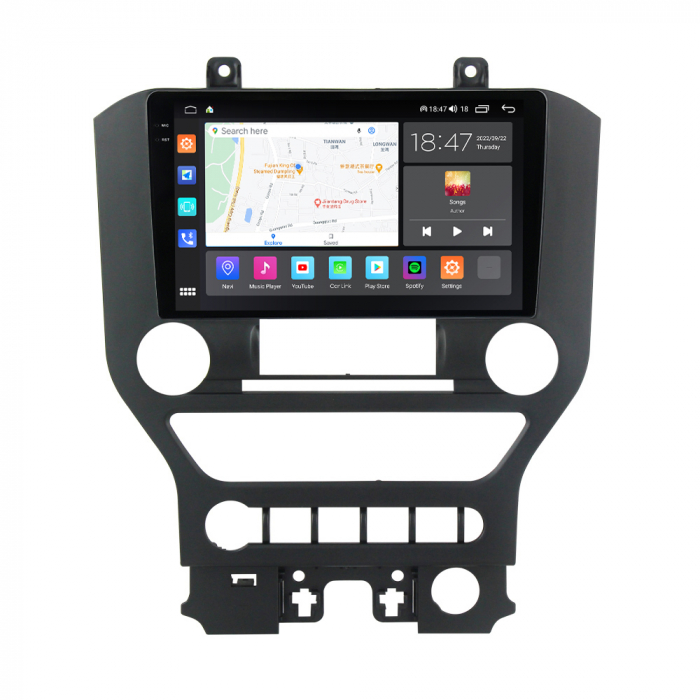 Navigatie Ford Mustang din 2014-2021, Rezolutie 2K, Ecran QLED 9.5 inch, 8GB RAM si 128GB ROM, Android, Procesor Octacore, Slot sim 4G, Sunet DSP, Wireless Carplay si Android Auto [4]