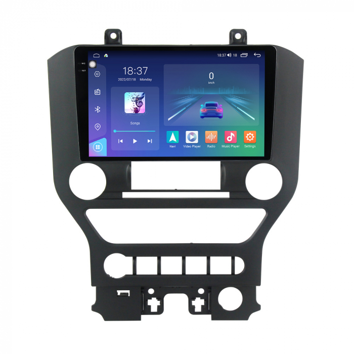 Navigatie Ford Mustang din 2014-2021, Rezolutie 2K, Ecran QLED 9.5 inch, 8GB RAM si 128GB ROM, Android, Procesor Octacore, Slot sim 4G, Sunet DSP, Wireless Carplay si Android Auto [2]