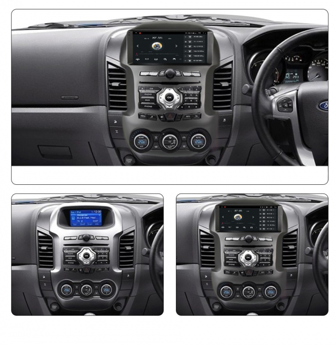 Navigatie Ford Ranger F250 si Mazda BT50 din 2011 - 2015, 4GB RAM si 64GB ROM, Ecran QLED 9 inch, Android 14, Procesor Octacore, Slot sim 4G, Sunet DSP, Wireless Carplay si Android Auto, Camera Marsar [2]
