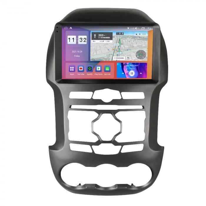 Navigatie Ford Ranger F250 si Mazda BT50 din 2011 - 2015, Ecran TESLA 9.7 inch, 8 GB RAM si 128 GB ROM, Android 15, Slot Sim 4G, Procesor Octa Core, Carplay Wireless si Android auto, Procesor Sunet Di [3]