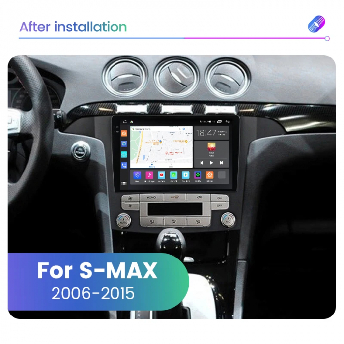 Navigatie Ford S MAX 2006-2015 Rezolutie 2K , 8GB RAM+128GB ROM QLED [2]