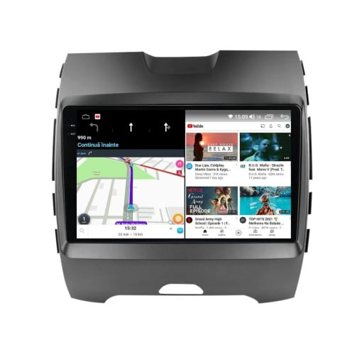 Navigatie Ford S Max , 2015 - 2023  Rezolutie 2K, Display QLED 9.5 inch, 4GB RAM si 64GB ROM, Android, Procesor Octacore, Slot sim 4G, Sunet DSP, Wireless Carplay si Android Auto, Camera Marsa [4]