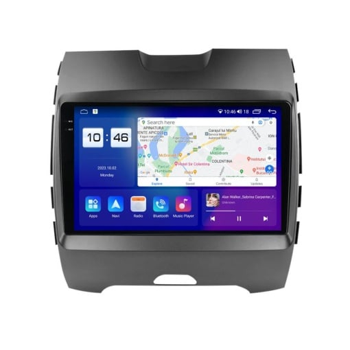 Navigatie Ford S Max , 2015 - 2023 Rezolutie 2K, Ecran QLED 9.5 inch, 8GB RAM si 128GB ROM, Android, Procesor Octacore, Slot sim 4G, Sunet DSP, Wireless Carplay [2]