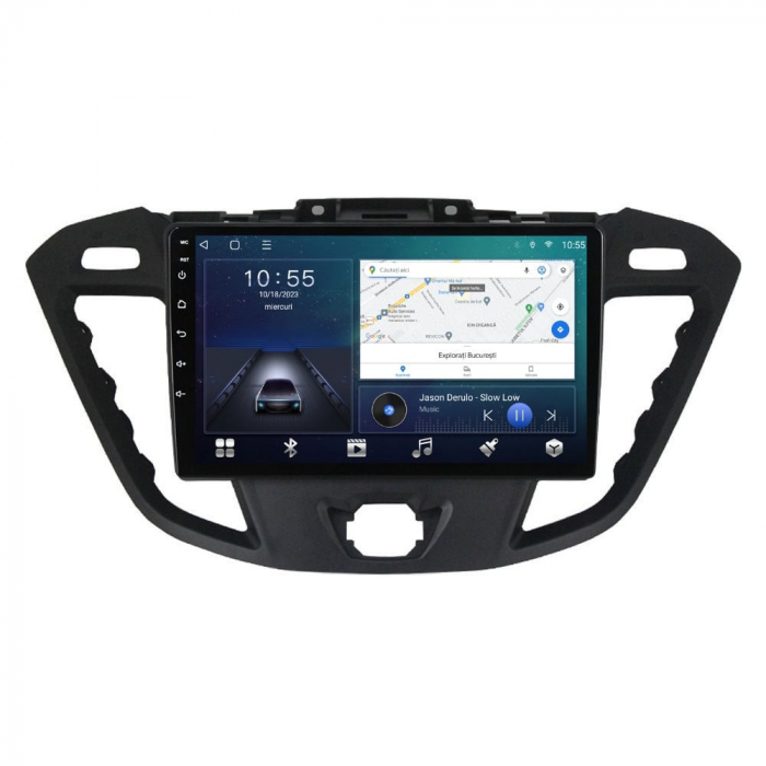 Navigatie Ford Transit din 2012-2019 Android 14 , 4GB RAM , Procesor Quad Core , Wireless Carplay si Android auto , Display HD Touchscreen, Wi-Fi , Bluetooth, USB [2]