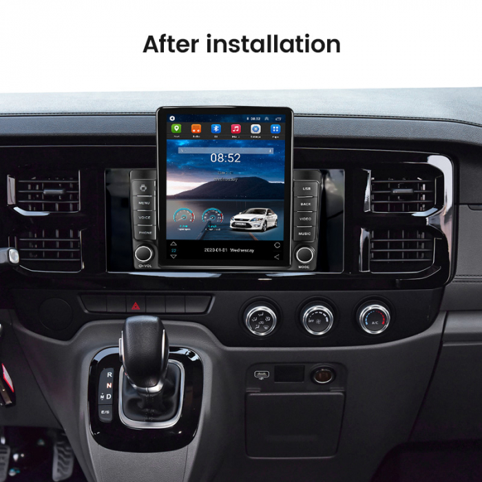 Navigatie Ford Transit PRO 2022 Ecran TESLA 9.7 inch, 8 GB RAM si 128 GB ROM, Android 15, Slot Sim 4G, Procesor Octa Core, Carplay Wireless si Android auto, Procesor Sunet Digital DSP, Aplic [2]