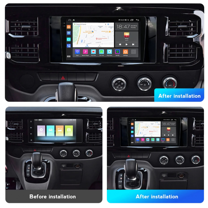Navigatie Ford Transit PRO 2022 Rezolutie 2K , 4GB RAM+64GB ROM QLED [4]
