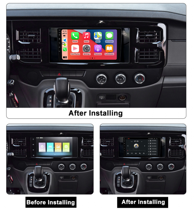Navigatie Ford Transit PRO 2022 Android 14 , 2GB RAM QLED Carplay [5]