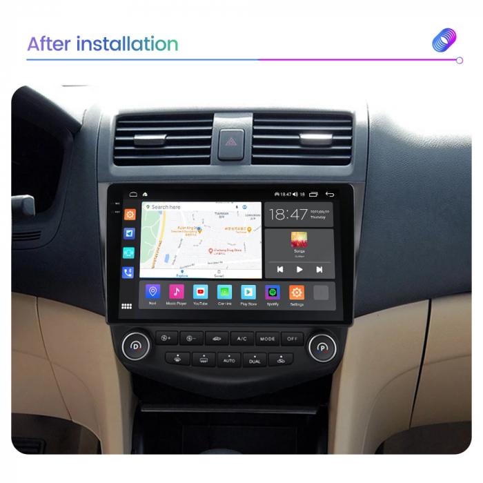 Navigatie Honda Accord 2003-2007 Rezolutie 2K , 4GB RAM+64GB ROM QLED [5]