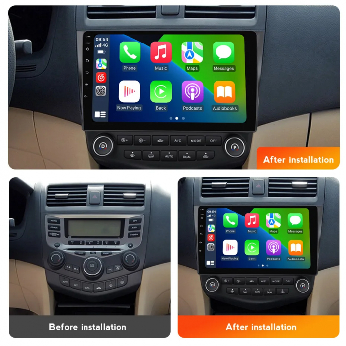 Navigatie Honda Accord 2003-2007 Android 14 , 2GB RAM QLED Carplay [6]