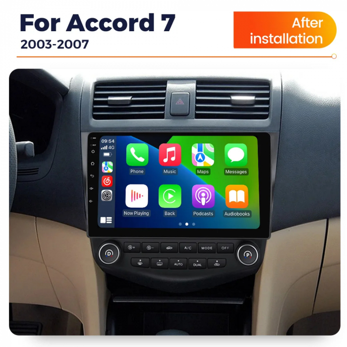 Navigatie Honda Accord 2003-2007 Android 14 , 4GB RAM+64GB ROM QLED [7]