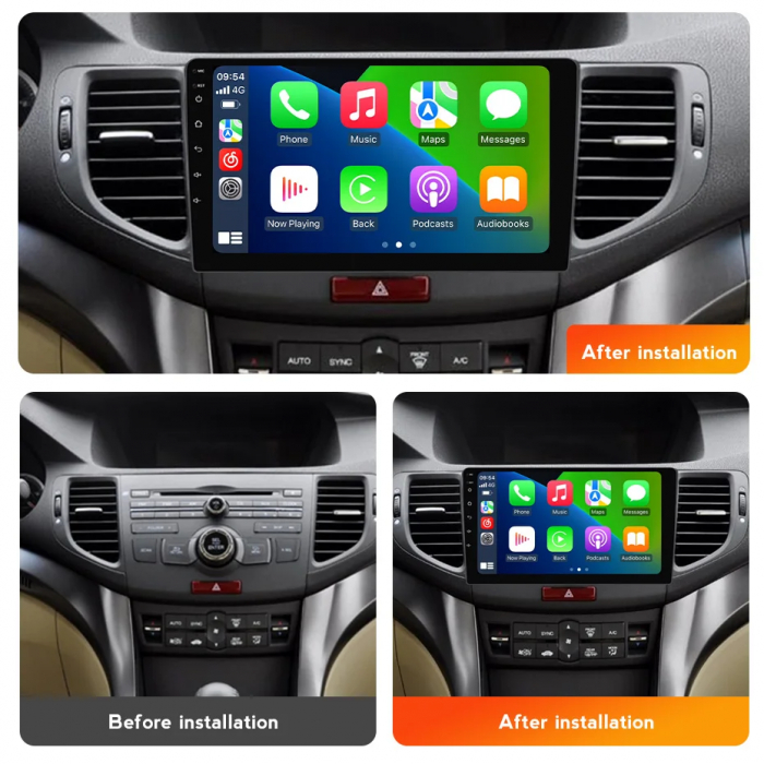 Navigatie Honda Accord 8 2008-2012 Android 14 , 4GB RAM+64GB ROM QLED [3]