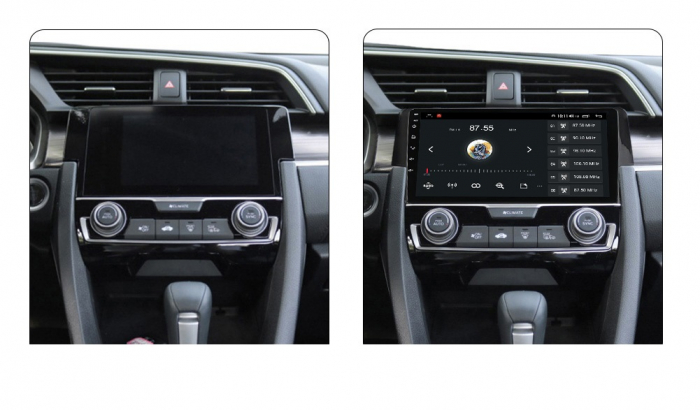 Navigatie Honda Civic ( 2016 - 2020 ) , Android , Display 9 inch , 2GB RAM + 32 GB ROM , Internet , 4G , Aplicatii , Waze , Wi Fi , Usb , Bluetooth , Mirrorlink [4]