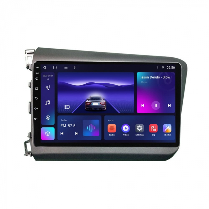 Navigatie Honda Civic din 2011-2015 Android 14 , 4GB RAM , Procesor Quad Core , Wireless Carplay si Android auto , Display HD Touchscreen, Wi-Fi , Bluetooth, USB [1]