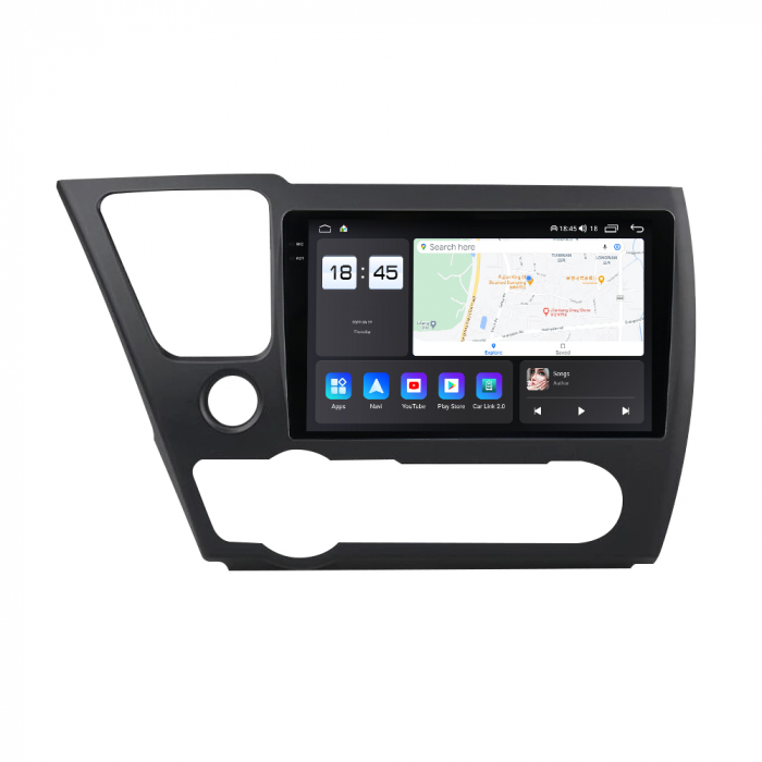 Navigatie Honda Civic din 2013-2016, Rezolutie 2K, Ecran QLED 9.5 inch, 8GB RAM si 128GB ROM, Android, Procesor Octacore, Slot sim 4G, Sunet DSP, Wireless Carplay [4]