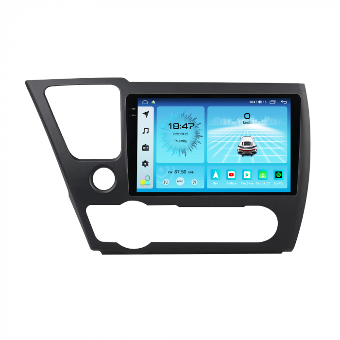Navigatie Honda Civic din 2013-2016, Rezolutie 2K, Ecran QLED 9.5 inch, 8GB RAM si 128GB ROM, Android, Procesor Octacore, Slot sim 4G, Sunet DSP, Wireless Carplay [5]