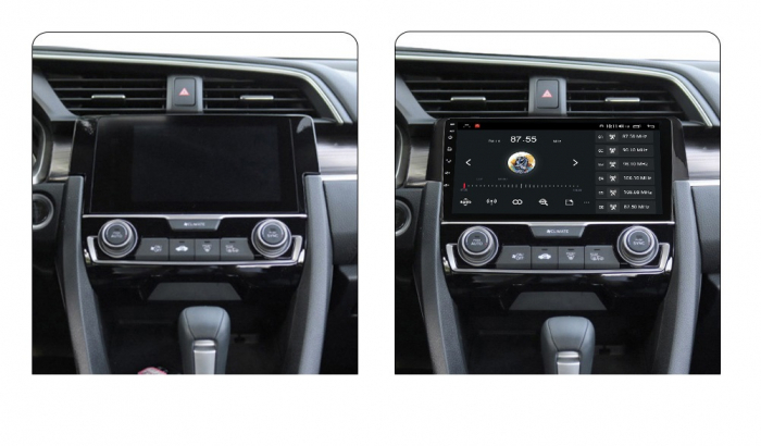 Navigatie Honda Civic din 2016 - 2020, 8GB RAM si 128GB ROM, Ecran QLED 9 inch, Android 14, Procesor Octacore, Slot sim 4G, Sunet DSP, Wireless Carplay si Android Auto, Camera Marsarier [5]