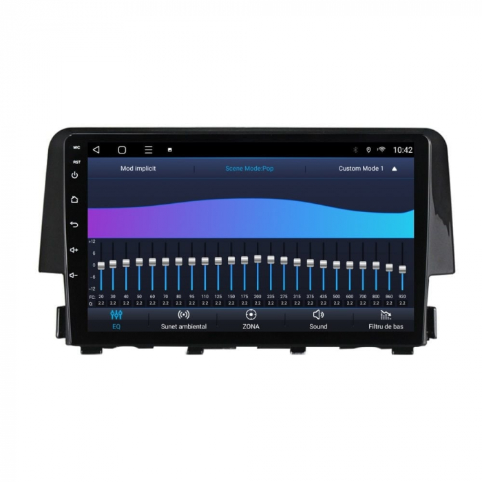 Navigatie Honda Civic din 2016 - 2020 Android 14 , 4GB RAM , Procesor Quad Core , Wireless Carplay si Android auto , Display HD Touchscreen, Wi-Fi , Bluetooth, USB [3]