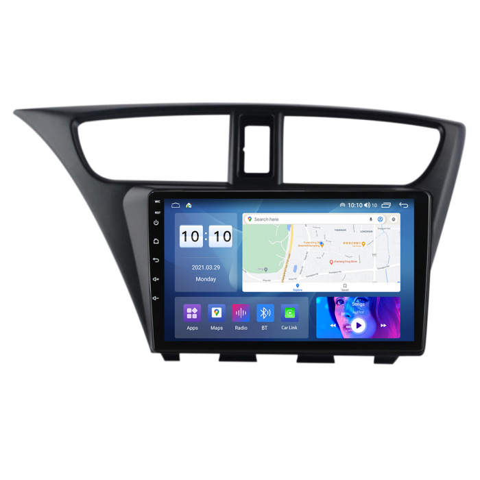 Navigatie Honda Civic Hatchback din 2012-2017,  Android 14 , 4GB RAM, Octacore, Slot Sim 4G, DSP, GPS, Wi-FI, Carplay, Android Auto, USB, Bluetooth, Waze, Touchscreen, 9 inch [3]