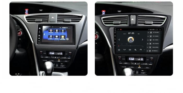 Navigatie Honda Civic Hatchback din 2012 - 2017, 8GB RAM si 128GB ROM, Ecran QLED 9 inch, Android 14, Procesor Octacore, Slot sim 4G, Sunet DSP, Wireless Carplay si Android Auto, Camera Marsarier [6]