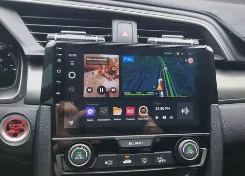 Navigatie Honda Civic Hatchback din 2012-2017, Android 14, Wireless Carplay si Android Auto, 2GB RAM si 32GB ROM, Display IPS 9 inch, Camera Marsarier, Internet, Aplicatii, Wi Fi, Usb, Bluetooth [6]