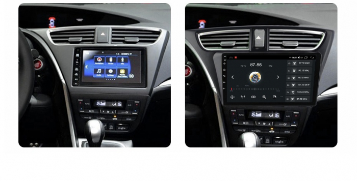 Navigatie Honda Civic Hatchback din 2012 - 2017, Android 14, 2GB RAM si 32GB ROM, Display IPS 9 inch, Camera Marsarier, Internet, Aplicatii, Wi Fi, Usb, Bluetooth [2]
