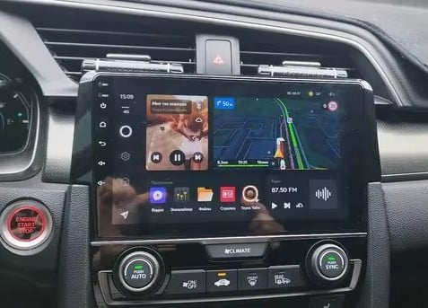 Navigatie Honda Civic Hatchback din 2012-2017, Rezolutie 2K, Ecran QLED 9.5 inch, 8GB RAM si 128GB ROM, Android, Procesor Octacore, Slot sim 4G, Sunet DSP, Wireless [7]