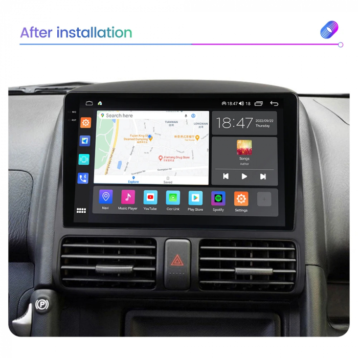 Navigatie Honda CRV 2002-2005 Rezolutie 2K , 4GB RAM+64GB ROM QLED [6]