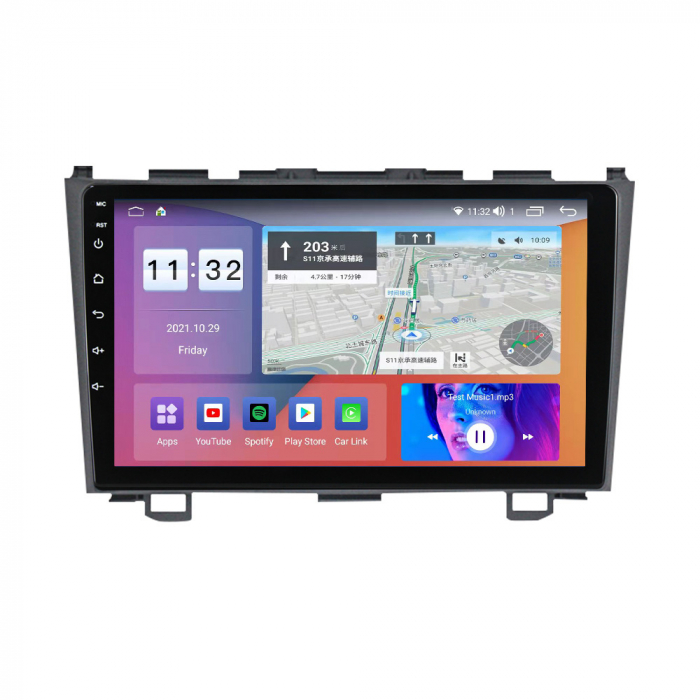 Navigatie Honda CRV ( 2006 - 2011 ) , 4GB RAM si 64GB ROM, Ecran QLED 9 inch, Android 14, Procesor Octacore, Slot sim 4G, Sunet DSP, Wireless Carplay si Android Auto, Camera Marsarier [2]