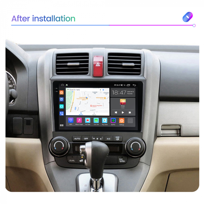 Navigatie Honda CRV din 2006-2012, Rezolutie 2K, Ecran QLED 9.5 inch, 8GB RAM si 128GB ROM, Android, Procesor Octacore, Slot sim 4G, Sunet DSP, Wireless Carplay si Android Auto, Camera Marsarier [4]
