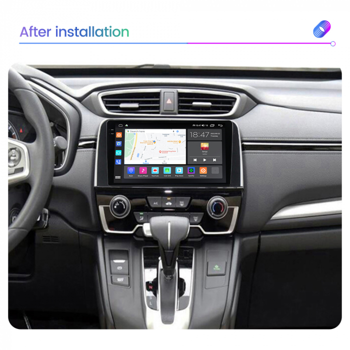 Navigatie Honda CRV din 2016-2019, Rezolutie 2K, Ecran QLED 9.5 inch, 8GB RAM si 128GB ROM, Android, Procesor Octacore, Slot sim 4G, Sunet DSP, Wireless Carplay si Android Auto [5]
